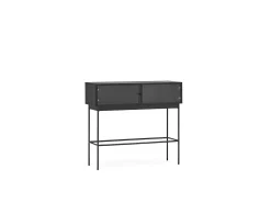 Best Consola 2 portas preta 100x36 cm Preto