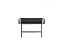 Best Consola 2 portas preta 100x36 cm Preto