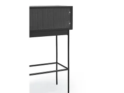 Best Consola 2 portas preta 100x36 cm Preto