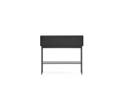 Best Consola 2 portas preta 100x36 cm Preto
