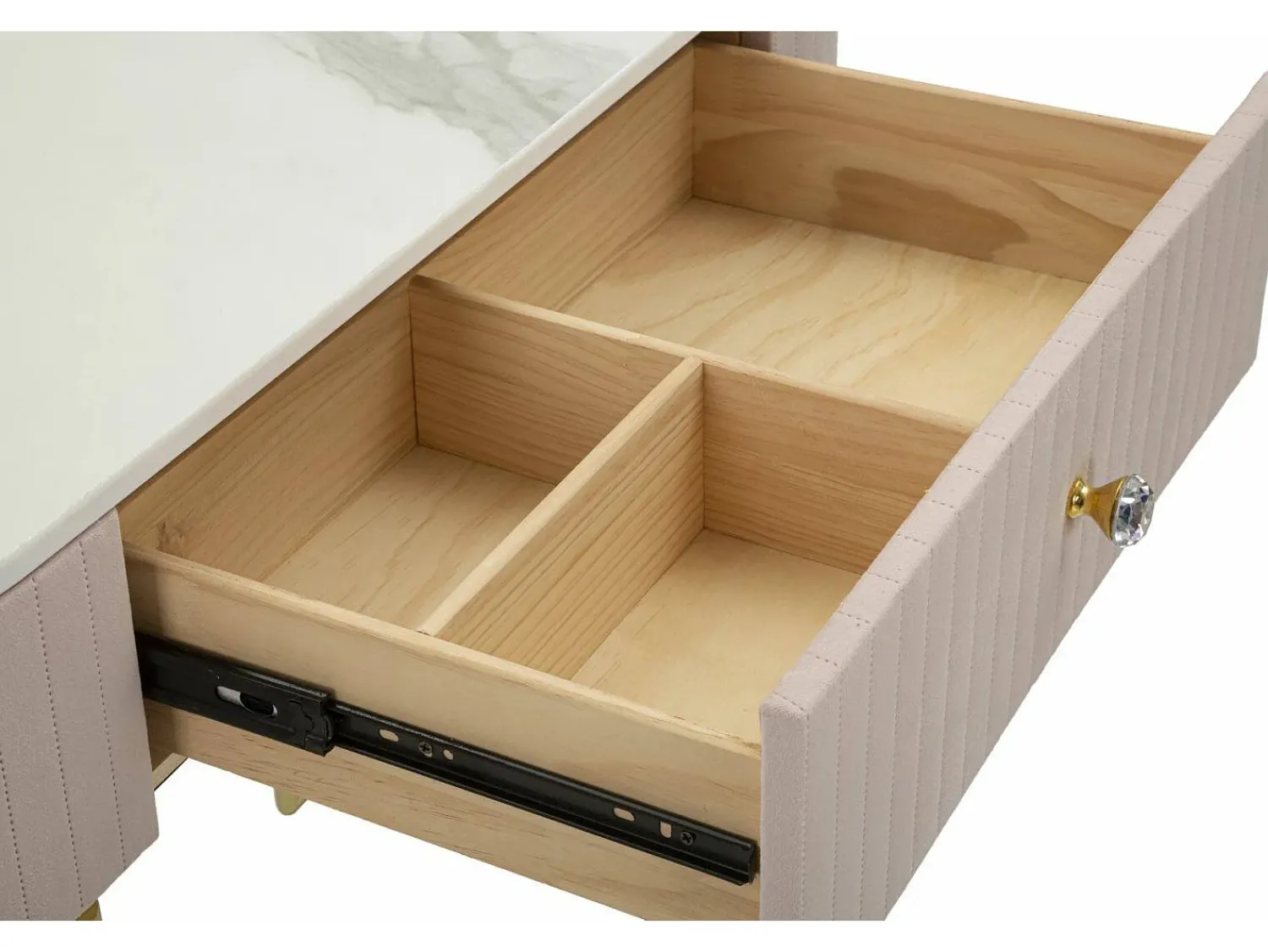 Best Dmora Consola Abstraktes, Mesa multiusos, Armário de apoio, Mesa de corredor, 100x40 h75 cm, e Branco Rosa