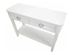 Dmora Consola Bakar, Mesa multiusos, Armário de apoio, Mesa de corredor, 110x40 h82 cm,^ Consola