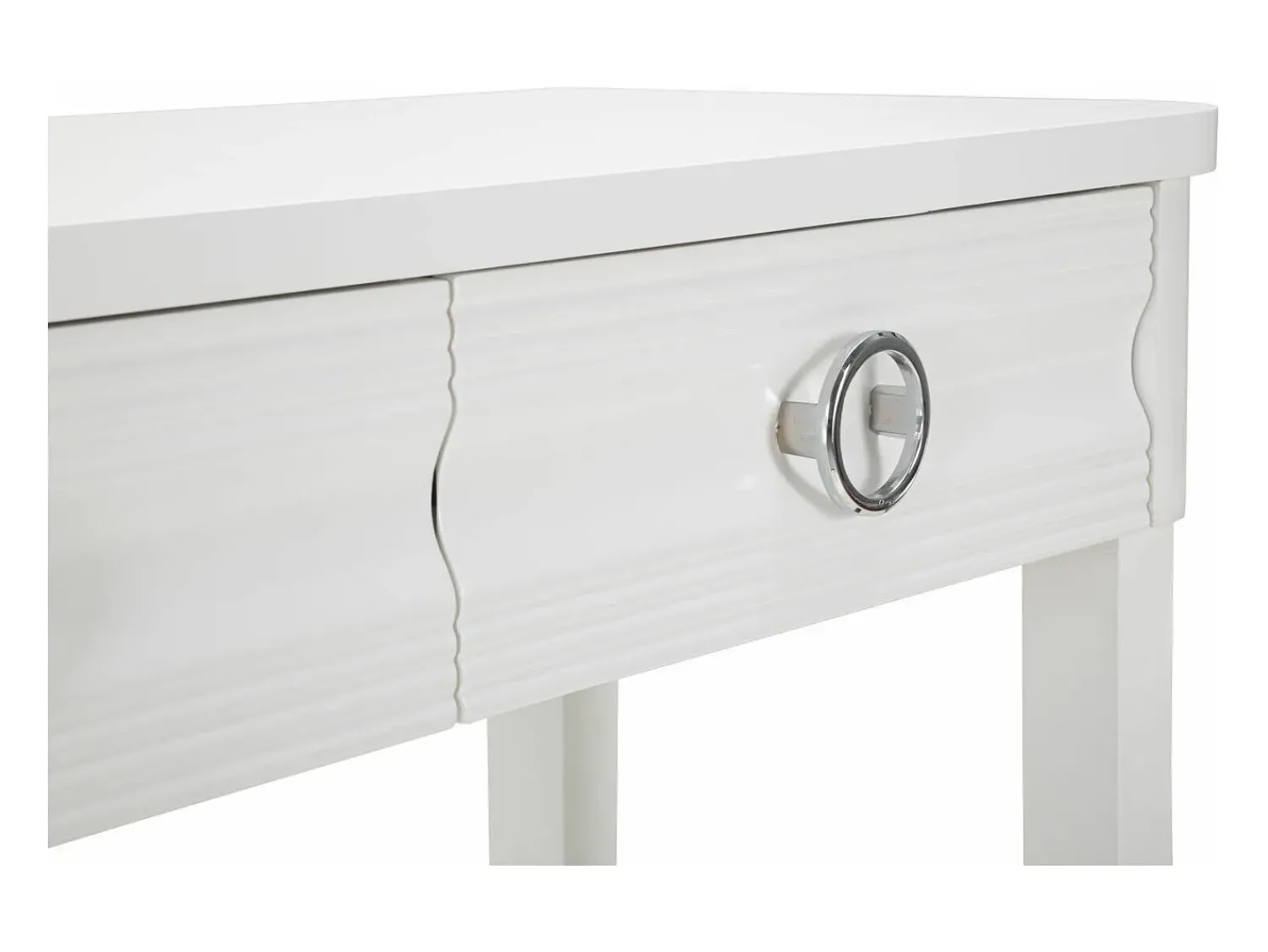 Dmora Consola Bakar, Mesa multiusos, Armário de apoio, Mesa de corredor, 110x40 h82 cm,^ Consola