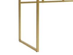Vente-unique Consola com 2 gavetas cor branca e dourada - CODENIA^ Consola