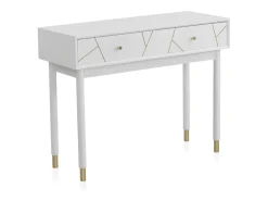 Clearance Consola com 2 gavetas lacadas a Branco