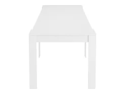 Consola*Dmora Consola Compton, Mesa de jantar extensível, Mesa com extensões multiusos extensíveis até 10 lugares, 51/237x90h78 cm, Brilhante Branco