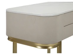 Consola| Consola de beleza com 2 gavetas cm 70X40X80 Bege