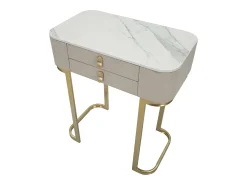 Consola| Consola de beleza com 2 gavetas cm 70X40X80 Bege
