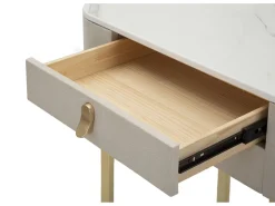 Consola| Consola de beleza com 2 gavetas cm 70X40X80 Bege
