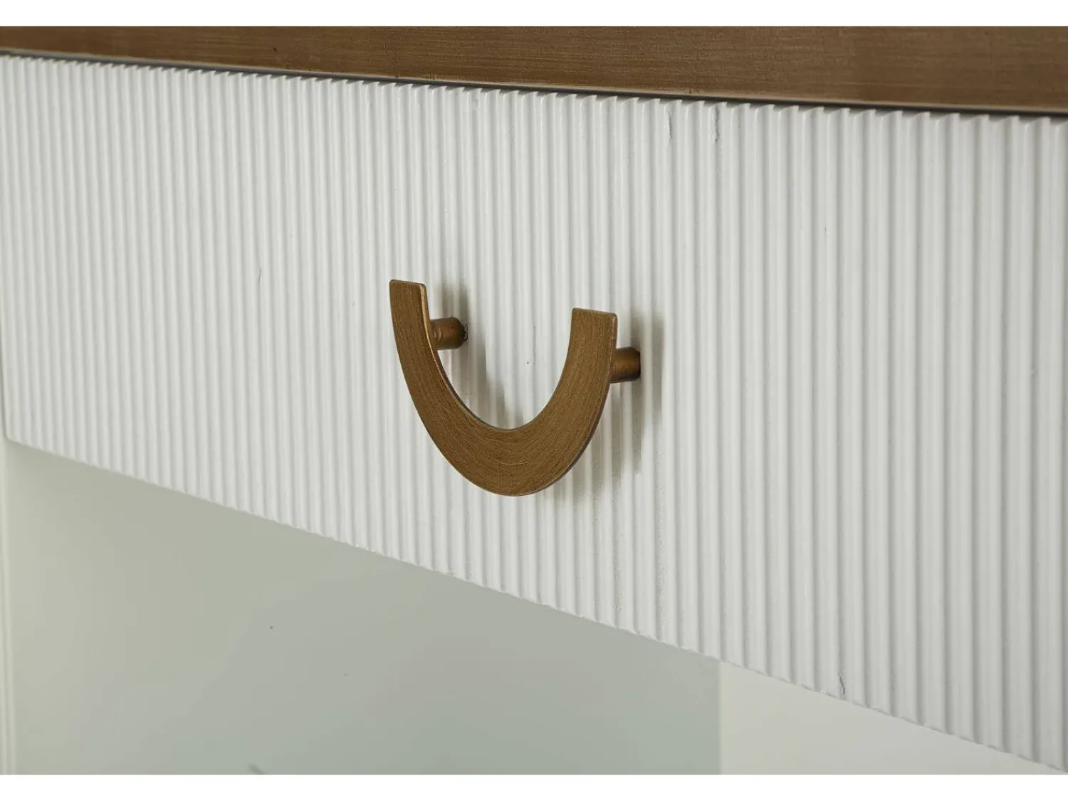 Dmora Consola de quadro, mesa multiusos, armário lateral, mesa de corredor, 121x40 h78 cm, e castanho^ Consola