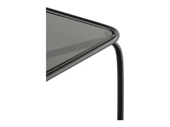 Online Consola em metal com vidro Preto