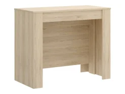 Hot Dmora Consola extensível Cognolo, Consola extensível multiposições, Mesa de jantar multiusos, 54/239x90h77 cm, Carvalho Natural claro