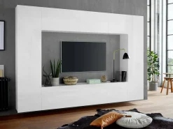 Discount Dmora Consola extensível Dguigo, Consola extensível até 12 lugares, Mesa com suportes de extensão, 100% Fabricado em Itália, 51/300x90h77 cm, Bordo Castanho