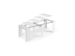 New Dmora Consola extensível Diluna, Mesa de jantar extensível, Prateleira com extensões multiusos extensíveis até 10 lugares, 51/237x90h78 cm, Antracite Preto