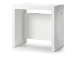 Dmora Consola extensível Glicine, Mesa de jantar extensível, Consola multiusos com extensões, 100% Fabricado em Itália, 186x80h76 cm,^ Consola