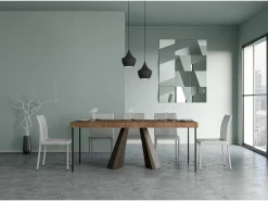 ITAMOBY Consola extensível 90x40/290 cm Estrutura Premium Diamond Dyed Fir Bear Castanho