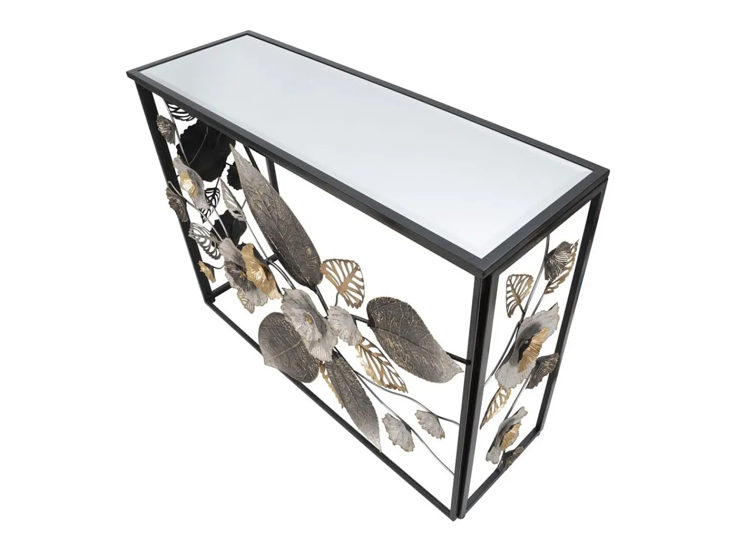 Consola* Consola Folha 70, Multicolorido, 111,8x41,9x80 cm, Kendra Home Multicor