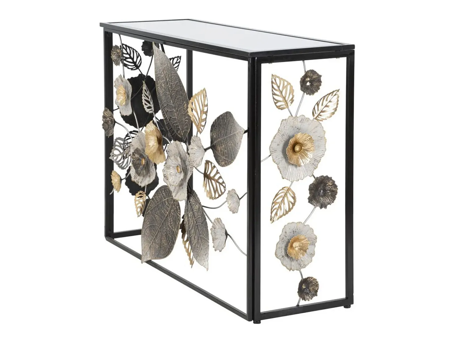 Consola* Consola Folha 70, Multicolorido, 111,8x41,9x80 cm, Kendra Home Multicor