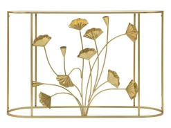 Consola| Consola Folha 73, Ouro, 120x40x80 cm, Kendra Home Dourado