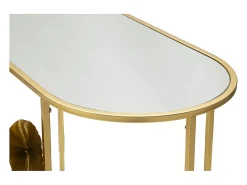 Consola| Consola Folha 73, Ouro, 120x40x80 cm, Kendra Home Dourado