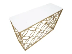 Consola| CONSOLA MÁRMORE ESTRELA CM 120X40X80 Branco