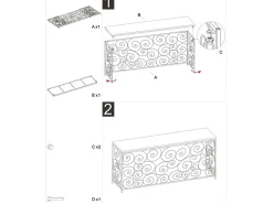 Consola| CONSOLA MÁRMORE ESTRELA CM 120X40X80 Branco