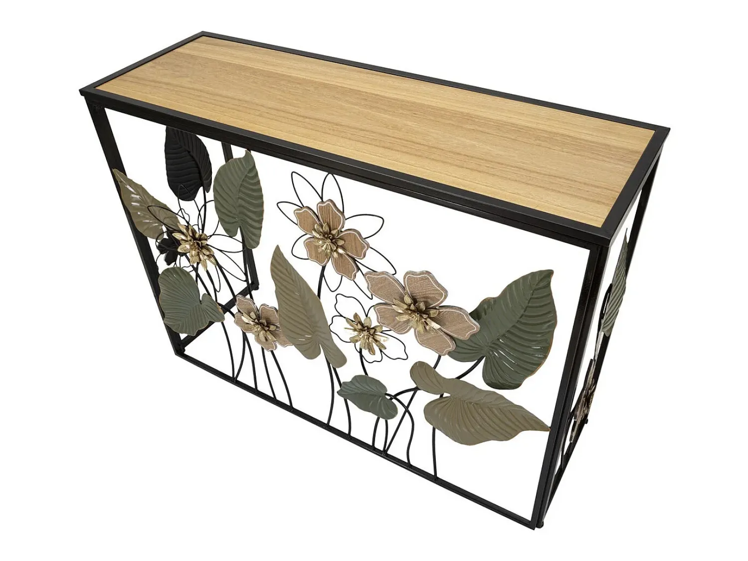 Consola Natura 2, Multicolorido, 108x36,8x80 cm, Kendra Home^ Consola