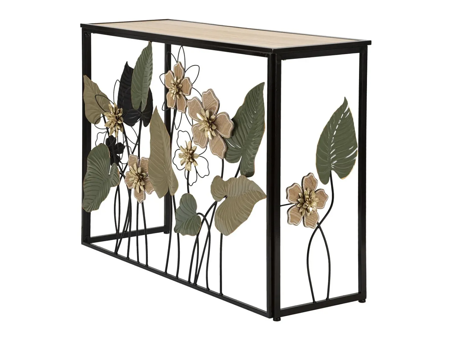 Consola Natura 2, Multicolorido, 108x36,8x80 cm, Kendra Home^ Consola