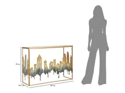 Consola* Consola Natura 1, Multicolorido, 110x38,5x81 cm, Kendra Home Multicor