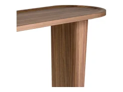 Consola|Angel Cerda Consola oval em nogueira meio ponto 3249 Castanho