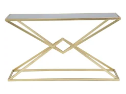 Consola* CONSOLA PIRÂMIDE CM 130X40X75 Dourado