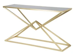 Consola* CONSOLA PIRÂMIDE CM 130X40X75 Dourado