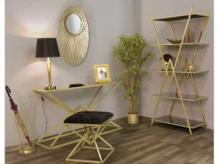 Consola* CONSOLA PIRÂMIDE CM 130X40X75 Dourado
