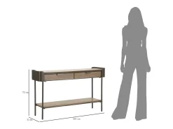 Consola* CONSOLA TORONTO CM 120X31X72 Castanho