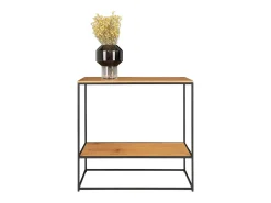Consola| Consola Vita, Castanho, 36x80x80 cm, Kendra Home Castanho chocolate