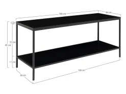 Consola Vita, , 36x100x45 cm, Kendra Home^ Consola