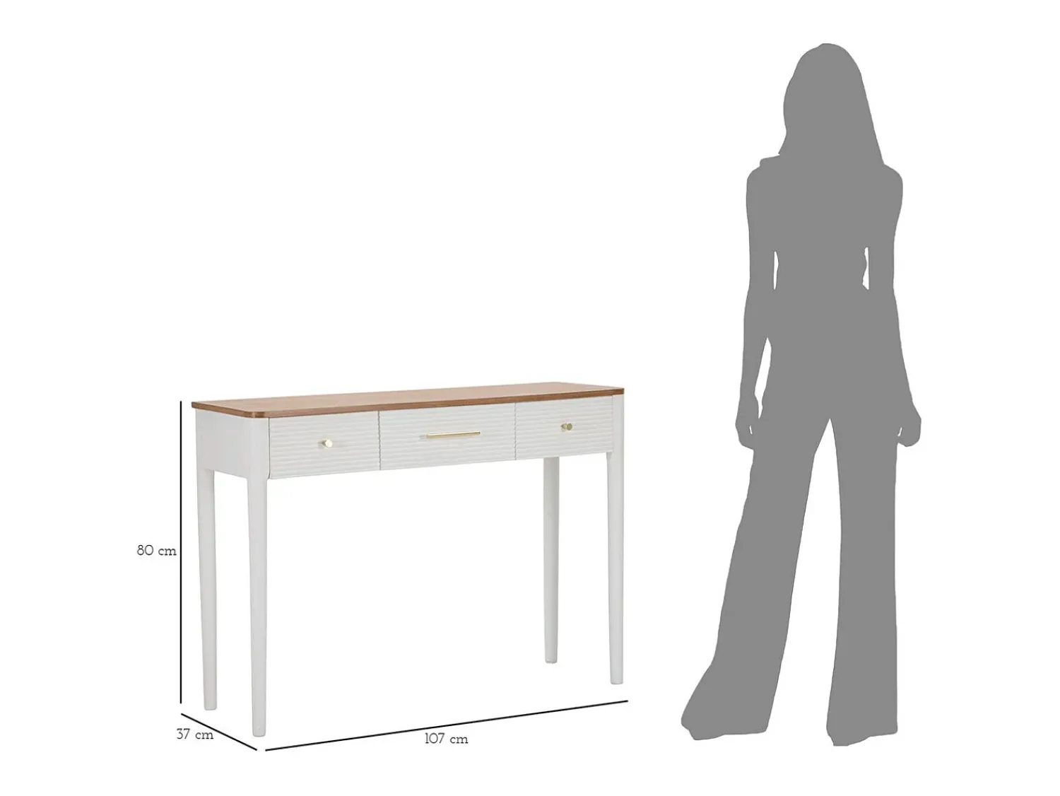 Discount Consola VKH606, , 107x37x80 cm, Kendra Home Branco