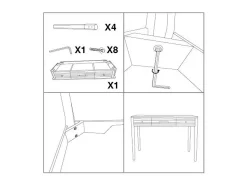 Discount Consola VKH606, , 107x37x80 cm, Kendra Home Branco