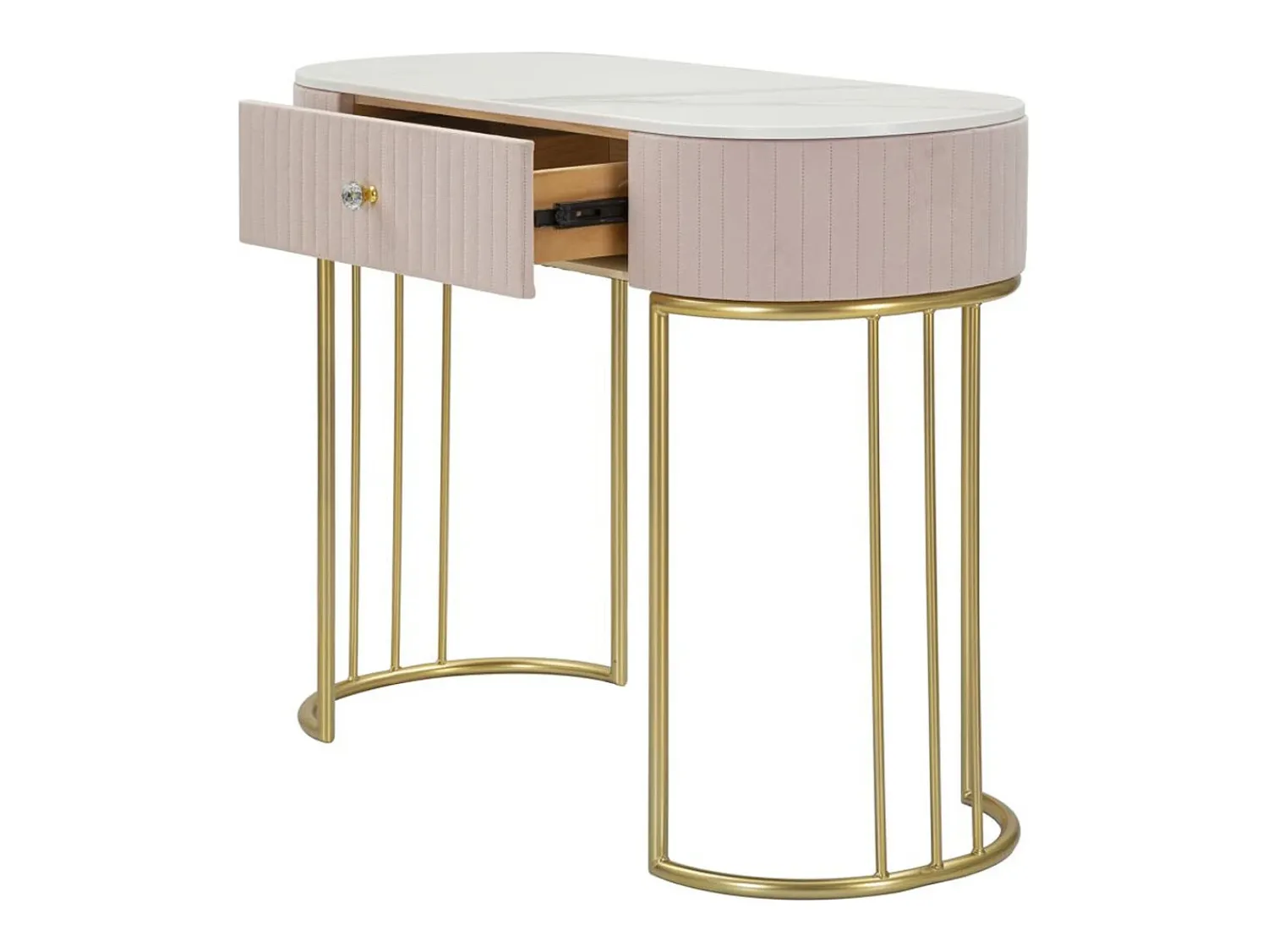Consola VKH616, Cor-de-rosa, 100x40x75 cm, Kendra Home Rosa claro