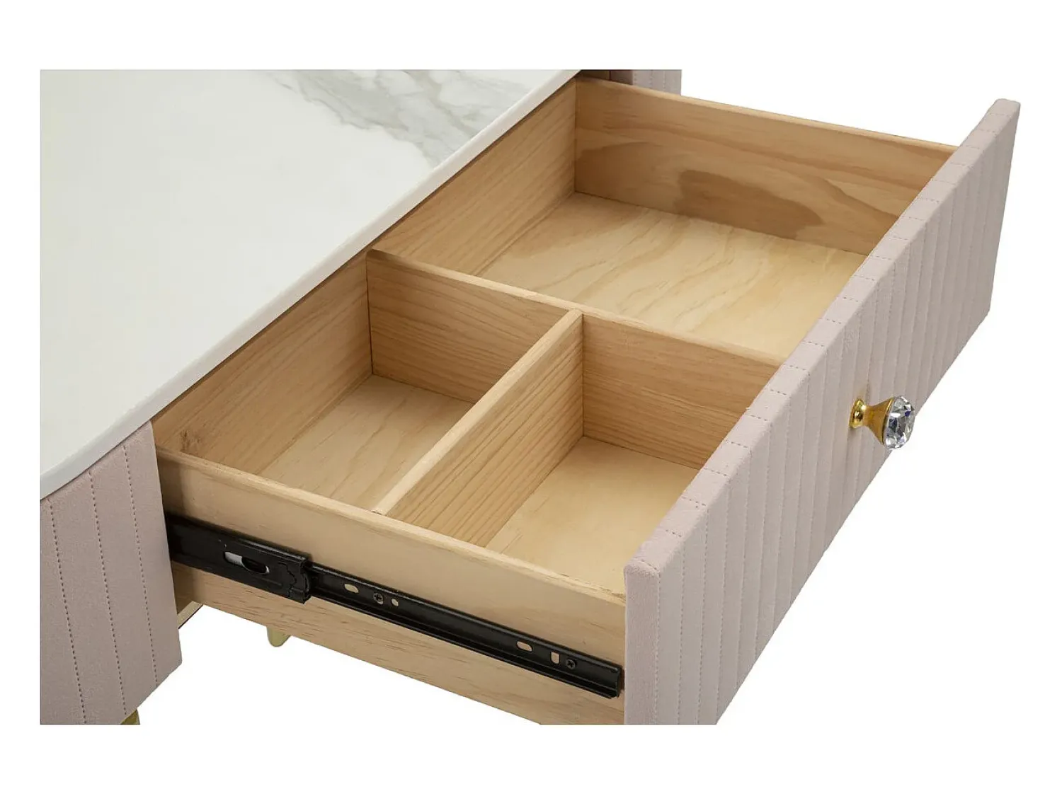 Consola VKH616, Cor-de-rosa, 100x40x75 cm, Kendra Home Rosa claro