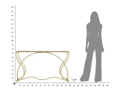 Consola VKH626, Ouro, 130x40x75 cm, Kendra Home^ Consola
