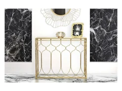 Consola VKH613, Ouro, 96,5x41x78 cm, Kendra Home^ Consola