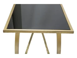Consola* Consola VKH620, Ouro, 120x40x79 cm, Kendra Home Preto
