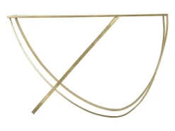 Consola* Consola VKH620, Ouro, 120x40x79 cm, Kendra Home Preto