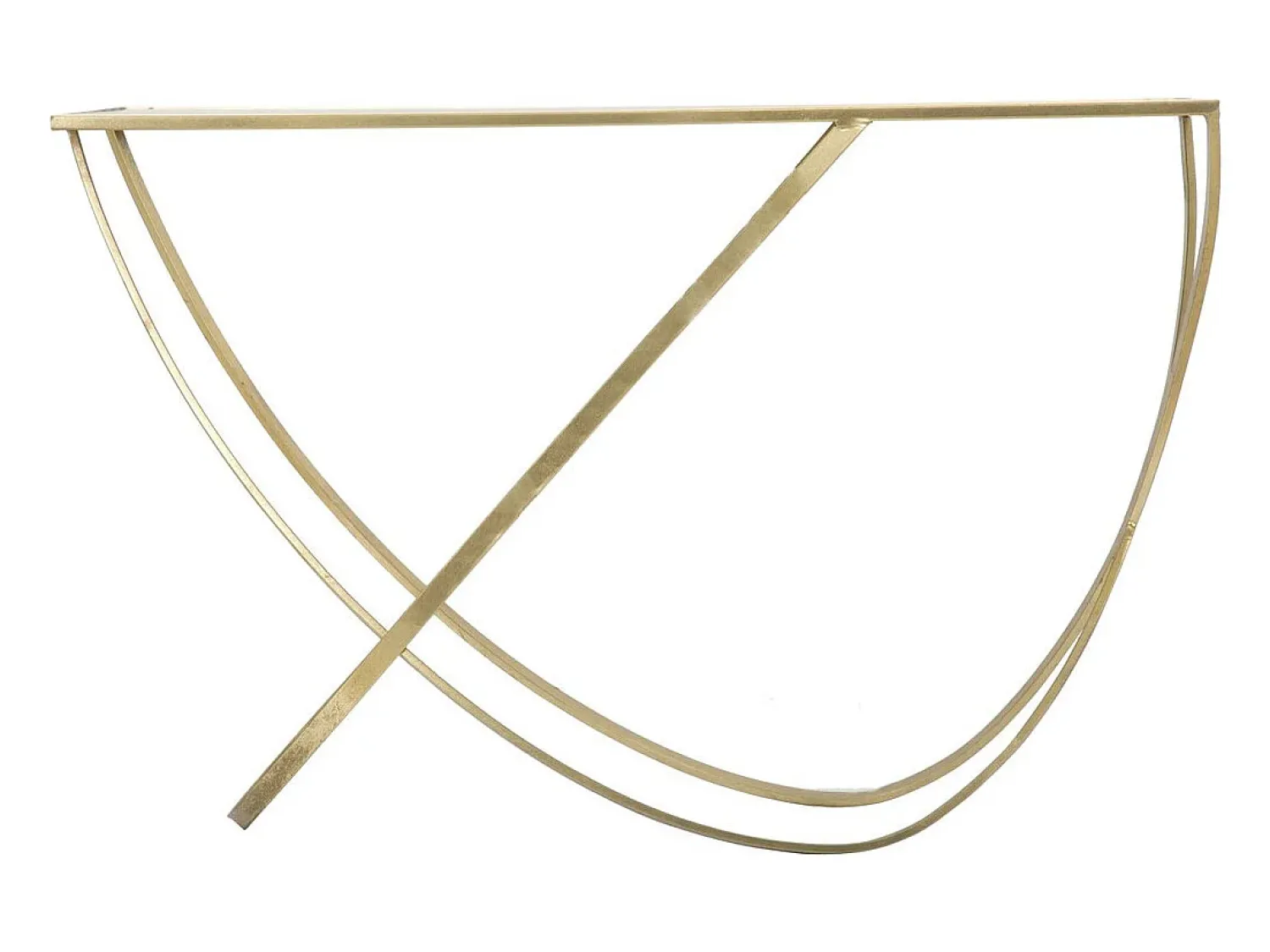 Consola* Consola VKH620, Ouro, 120x40x79 cm, Kendra Home Preto