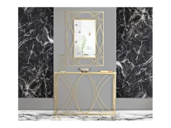 Consola| Consola VKH627, Ouro, 120x40x80 cm, Kendra Home Dourado