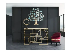 Consola VKH625, Ouro, 120x41x81 cm, Kendra Home^ Consola