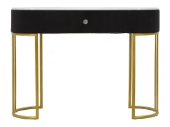 New Consola VKH614, Preto, 100x43x74 cm, Kendra Home Multicor