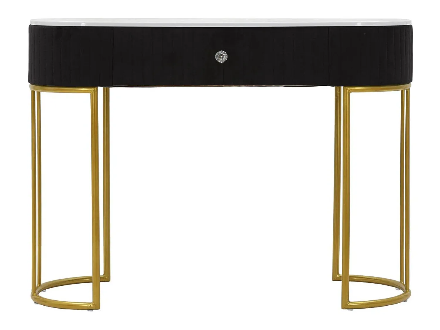 New Consola VKH614, Preto, 100x43x74 cm, Kendra Home Multicor