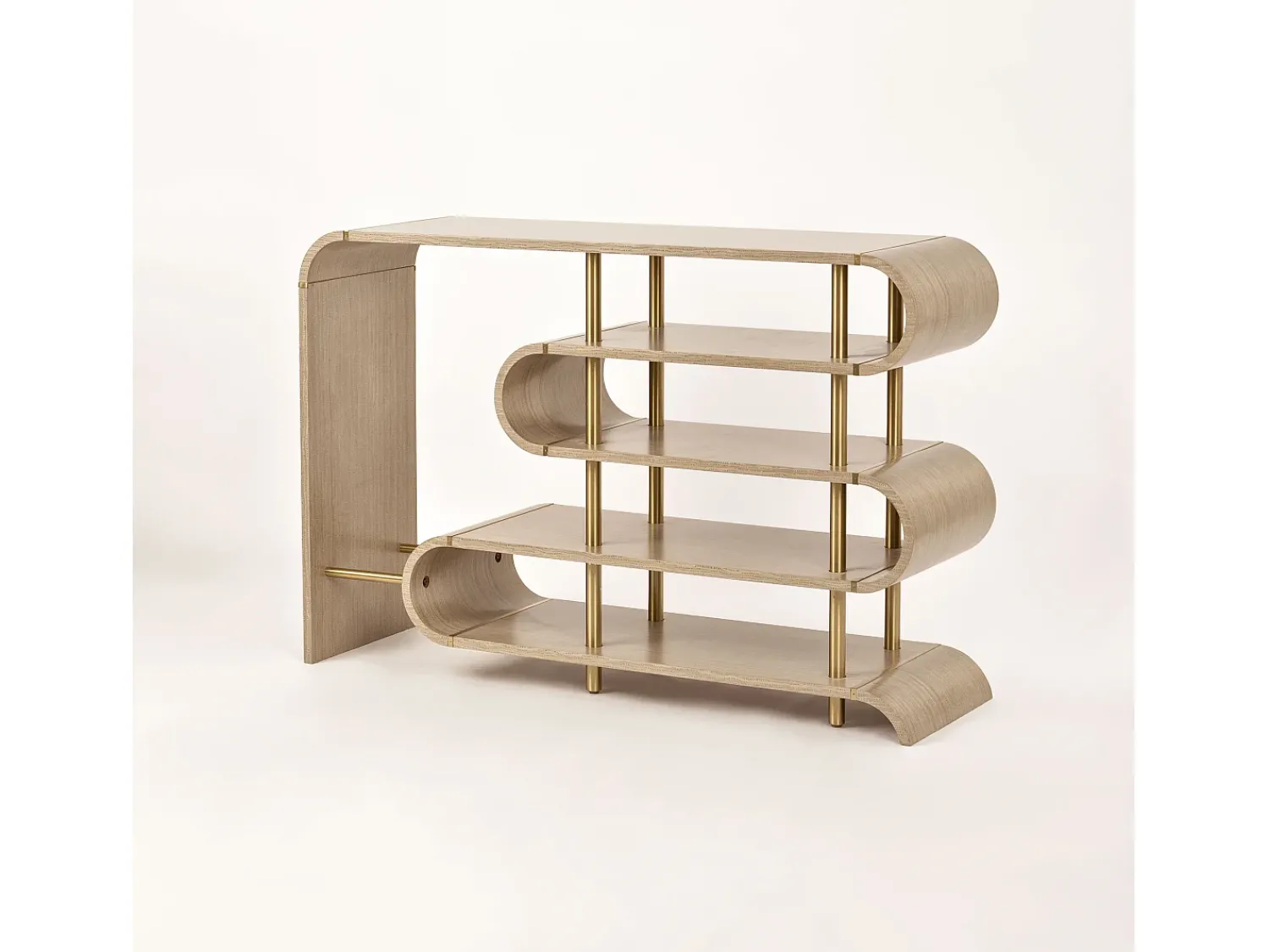 Clearance Consola 122x81x36 cm bege estiloso st962 Bege / Dourado
